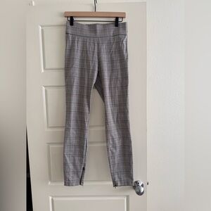Zara Gray Plaid Slim Fit Pants Size Medium